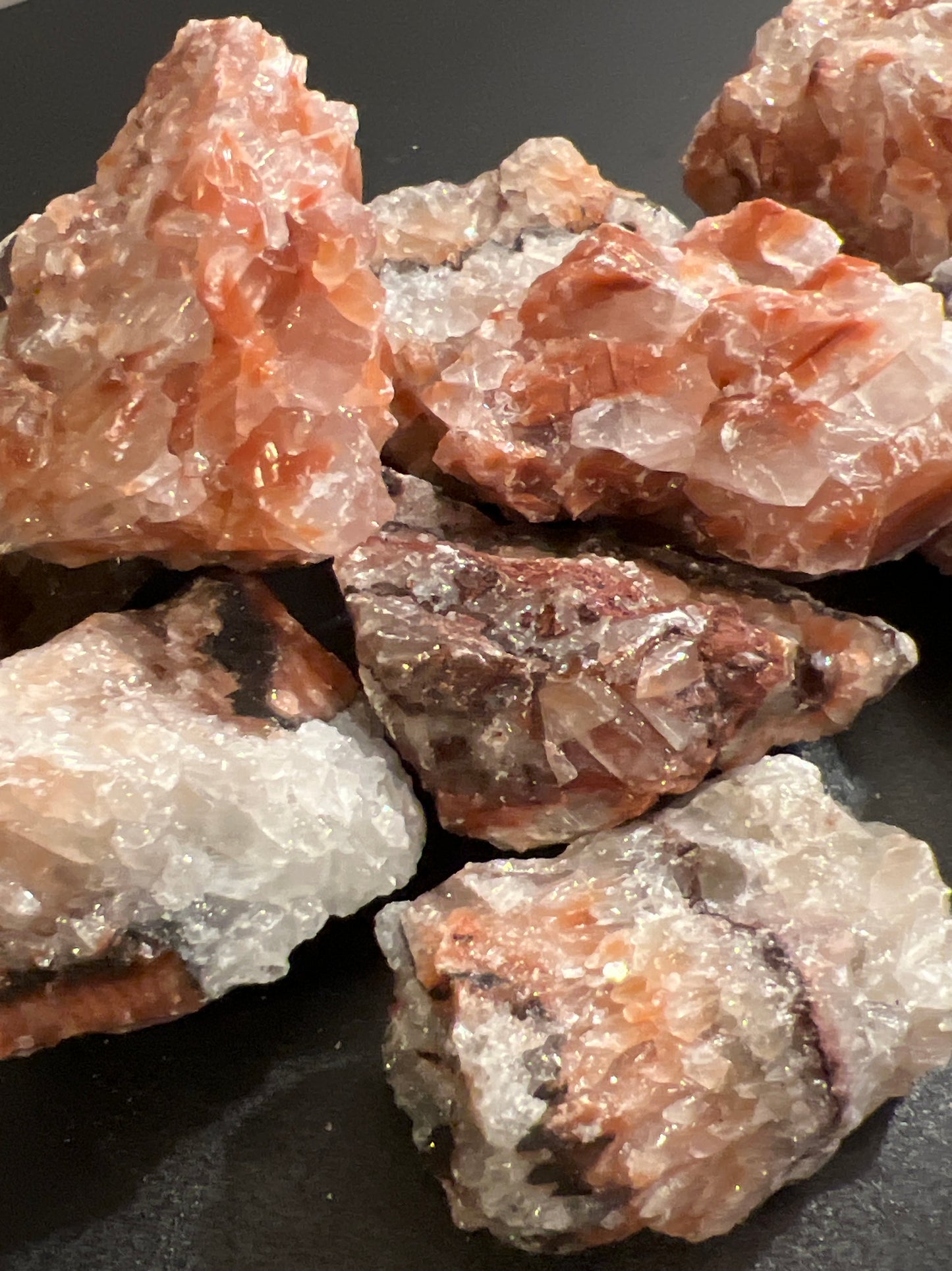 Calcite Red Layered - Rough Acid Washed