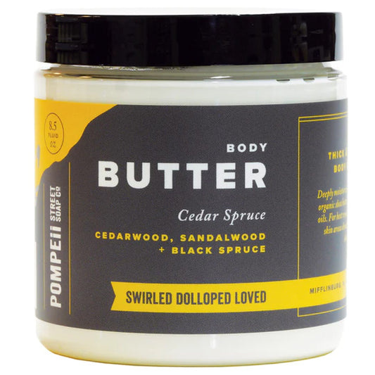 Body Butter, Cedar Spruce Pompeii Street Soap Company