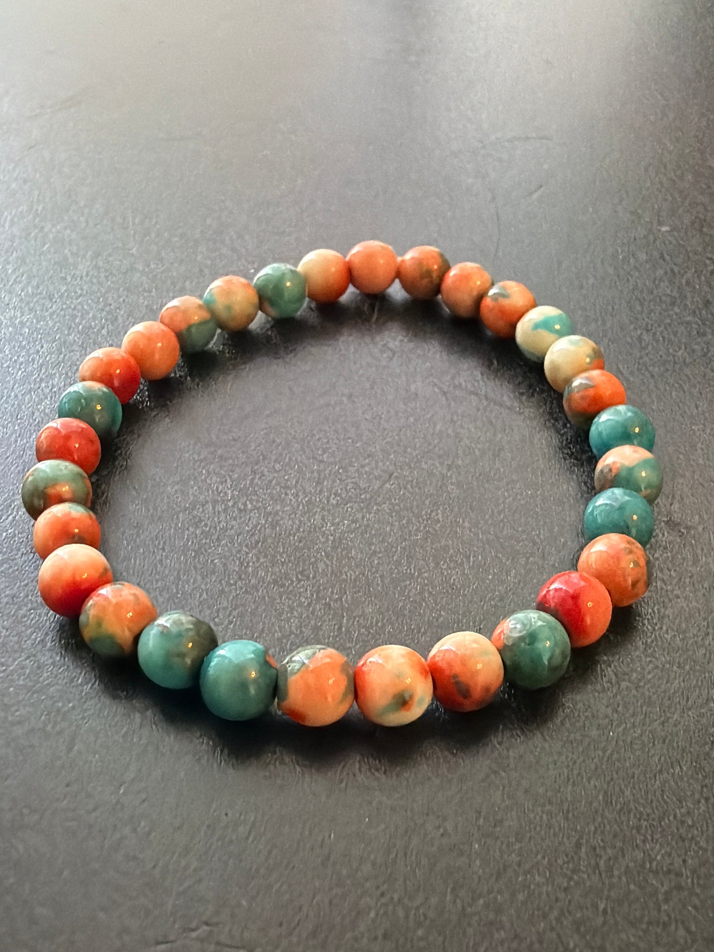 Orange-Blue Rainbow Stone
