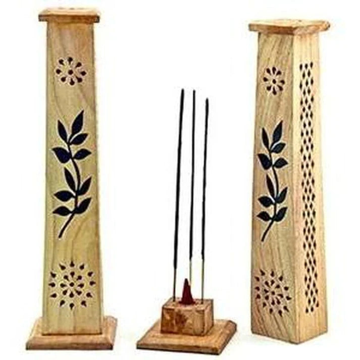 Floral Tower Incense Burner