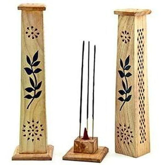 Floral Tower Incense Burner