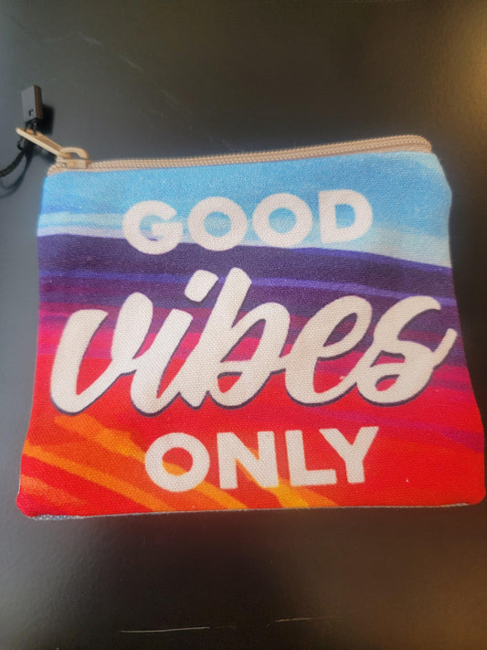 GOOD VIBES ONLY COIN PURSE
