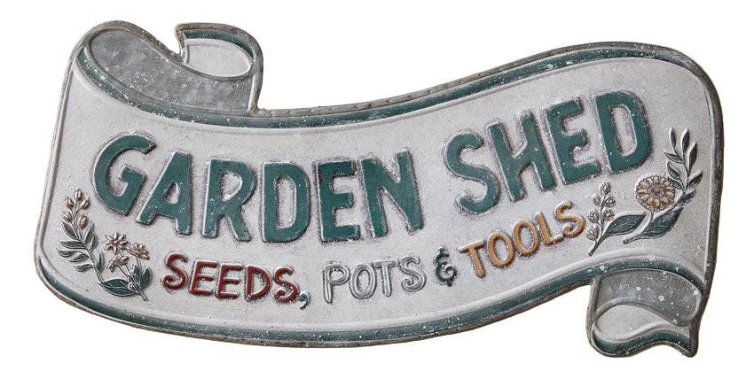 Garden Shed Scroll Wall Sign