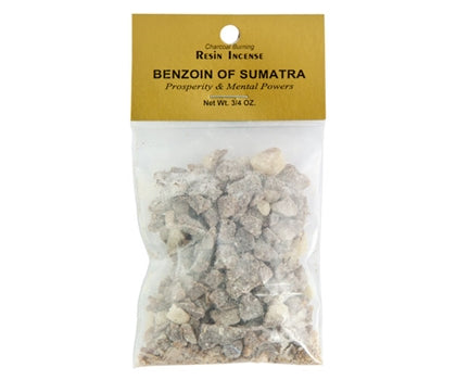 Benzoin of Sumatra Resin Incense - 3/4 oz. Pack