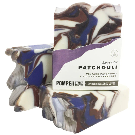 Lavender Patchouli Soap Bar Pompeii Street Soap Company