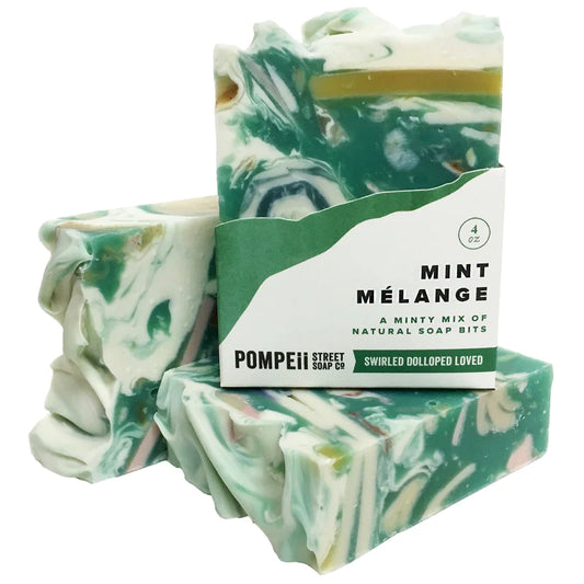 Mint Melange Soap Bar Pompeii Street Soap Company