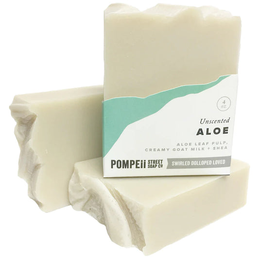 Unscented Aloe Soap Bar Pompeii Street Soap Company