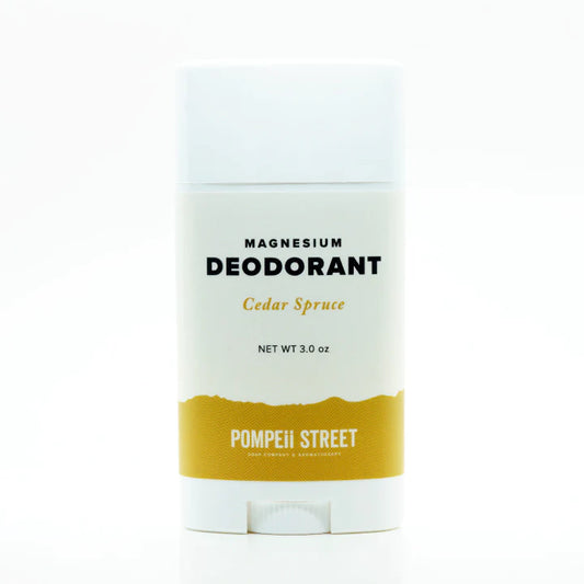 Cedar Spruce Magnesium Deodorant Pompeii Street Soap Company
