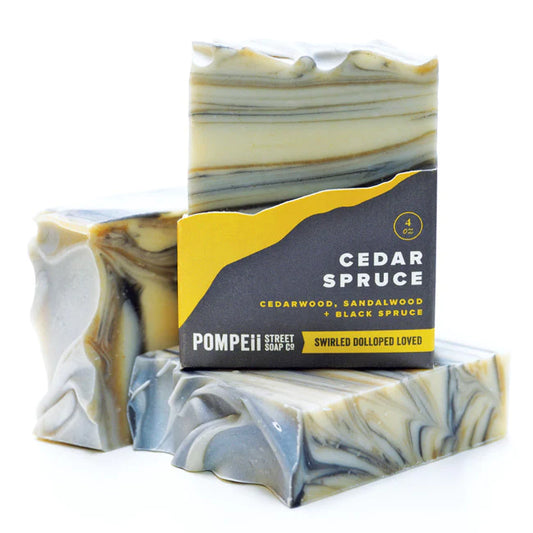 Cedar Spruce Soap Bar Pompeii Street Soap Company