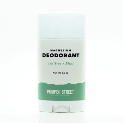 Tea Tree + Mint Magnesium Deodorant Pompeii Street Soap Company