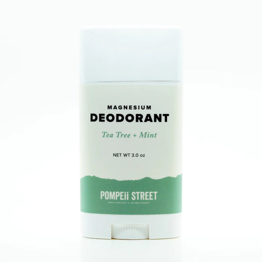 Tea Tree + Mint Magnesium Deodorant Pompeii Street Soap Company