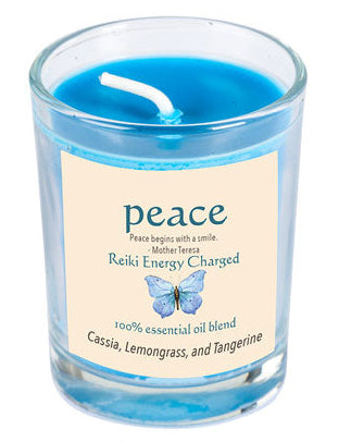 Peace Reiki Energy Charged Soy Candle