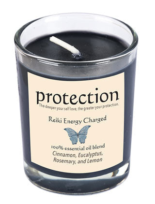 Protection Reiki Energy Charged Soy Candle