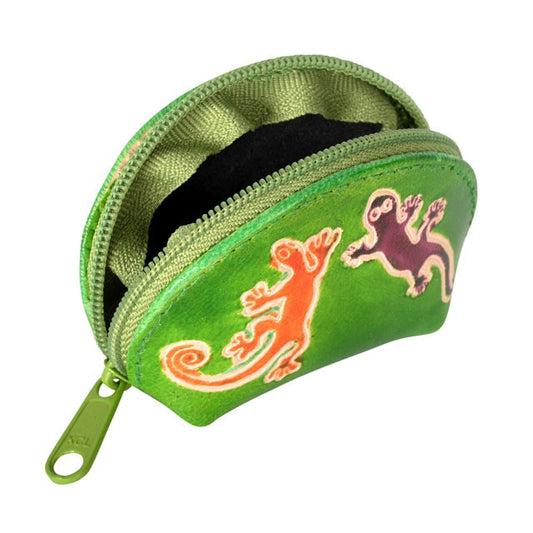 Two Geckos Zipper Coin Purse