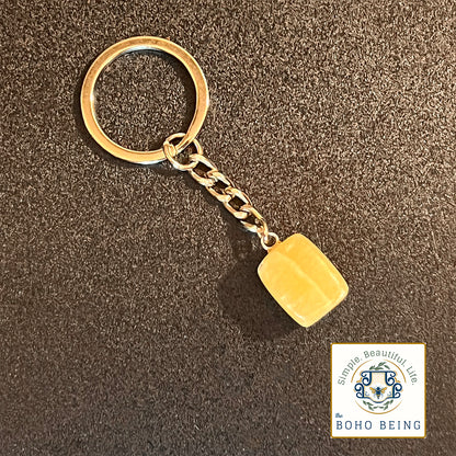 Yellow Jade Keychain