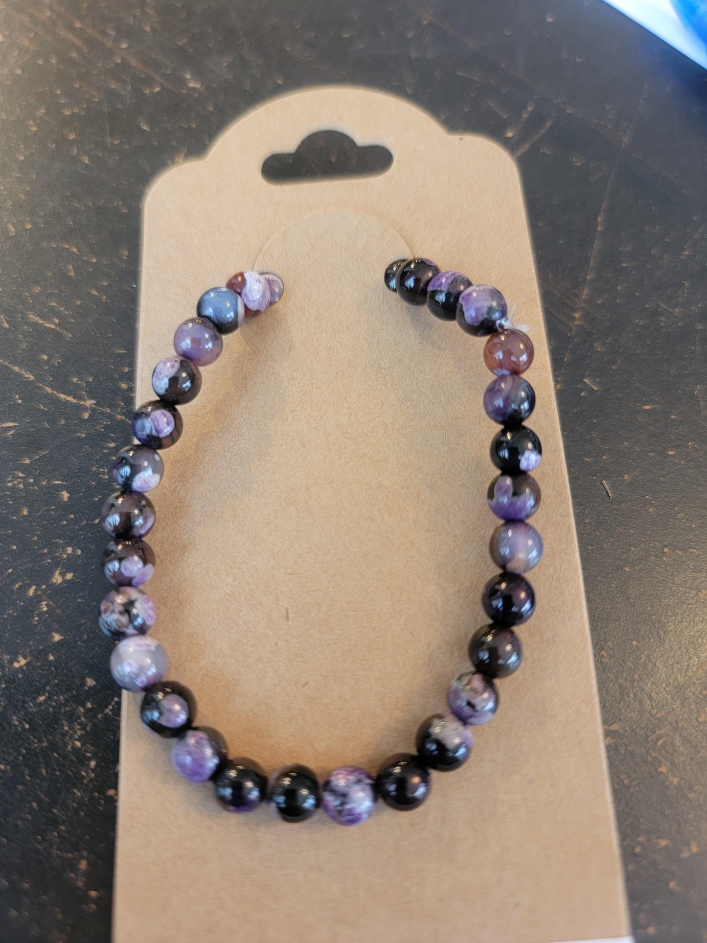 Purple Coffee Fire Agate