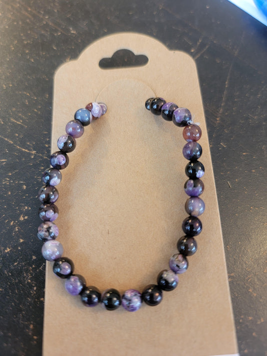 Purple Coffee Fire Agate