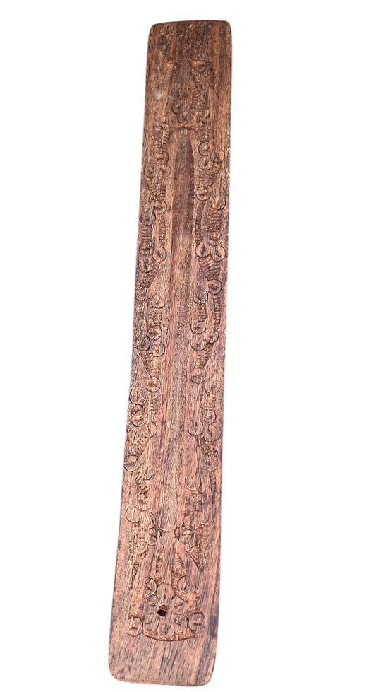 Wooden Incense Burner Boat Carved