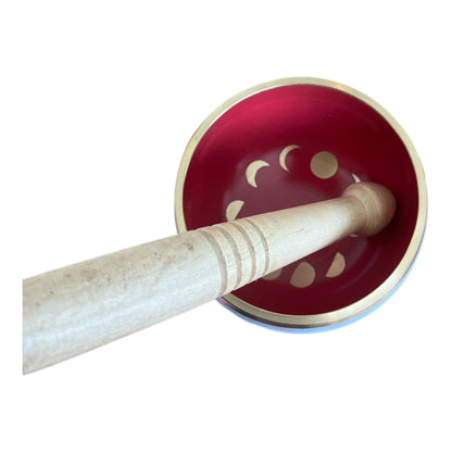 Moon Phase Tibetan Meditation Singing Bowl - 4"D