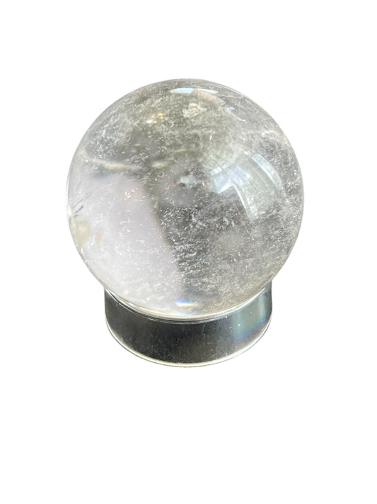 Clear Plastic Crystal Sphere Stand
