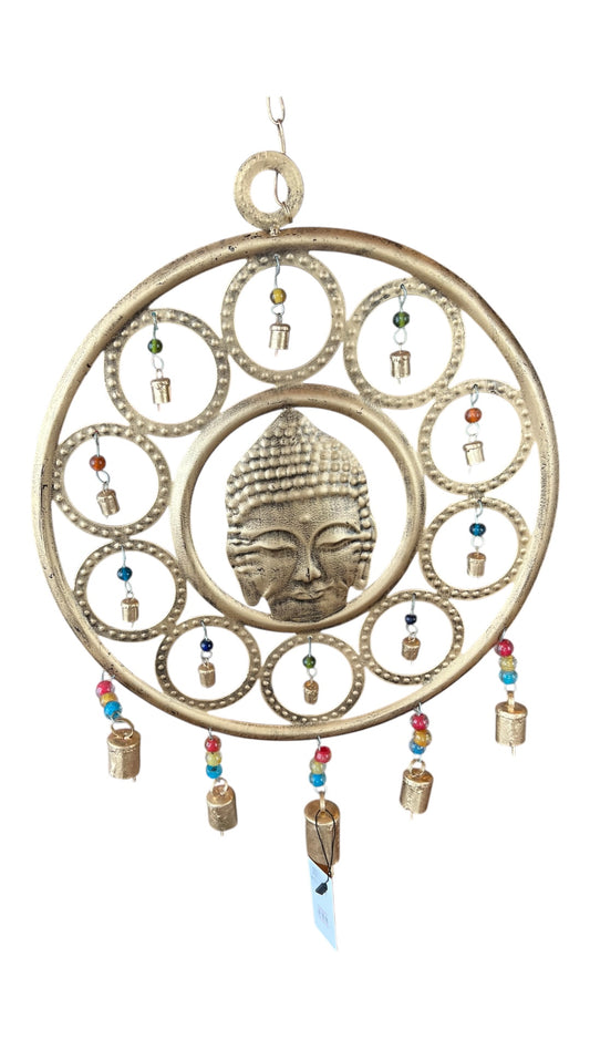 RECYCLED CIRCULAR BUDDHA WINDCHIME