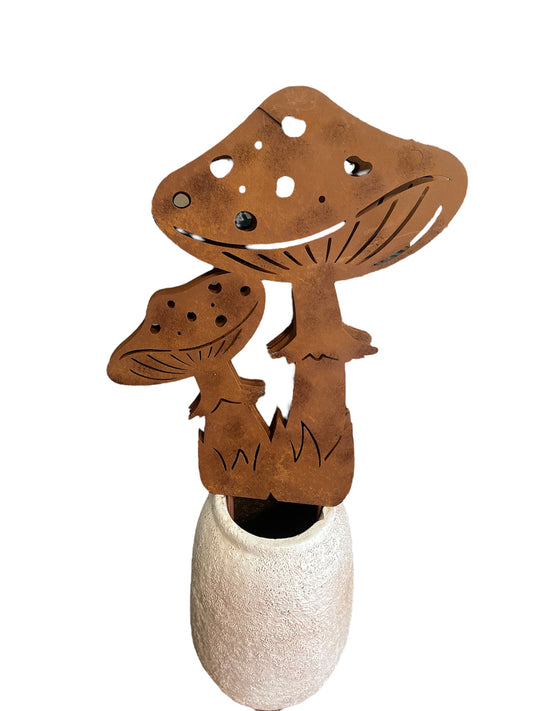 Mushroom Garden Stake