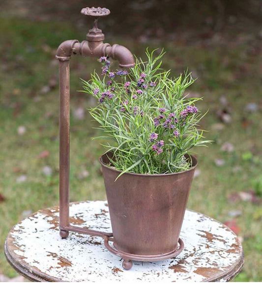 Water Spigot Tabletop Planter