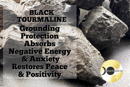 Black Tourmaline Rough Stone Raw Troumaline Crystal